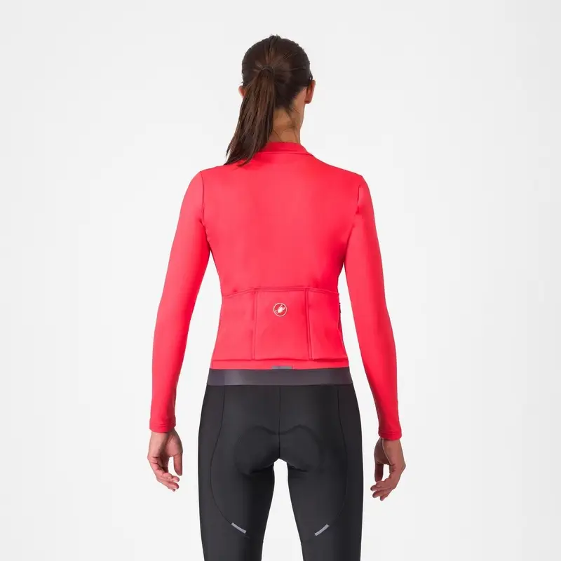 Langärmliges Espresso Thermal Damenhemd Rot Größe XS #1