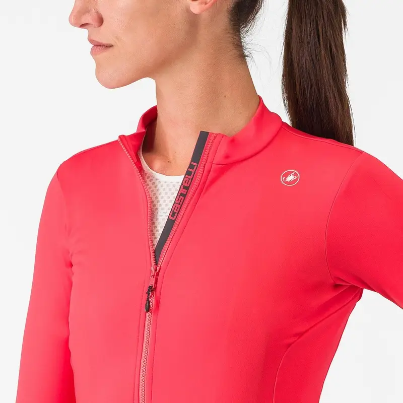 Langärmliges Espresso Thermal Damenhemd Rot Größe XS #2