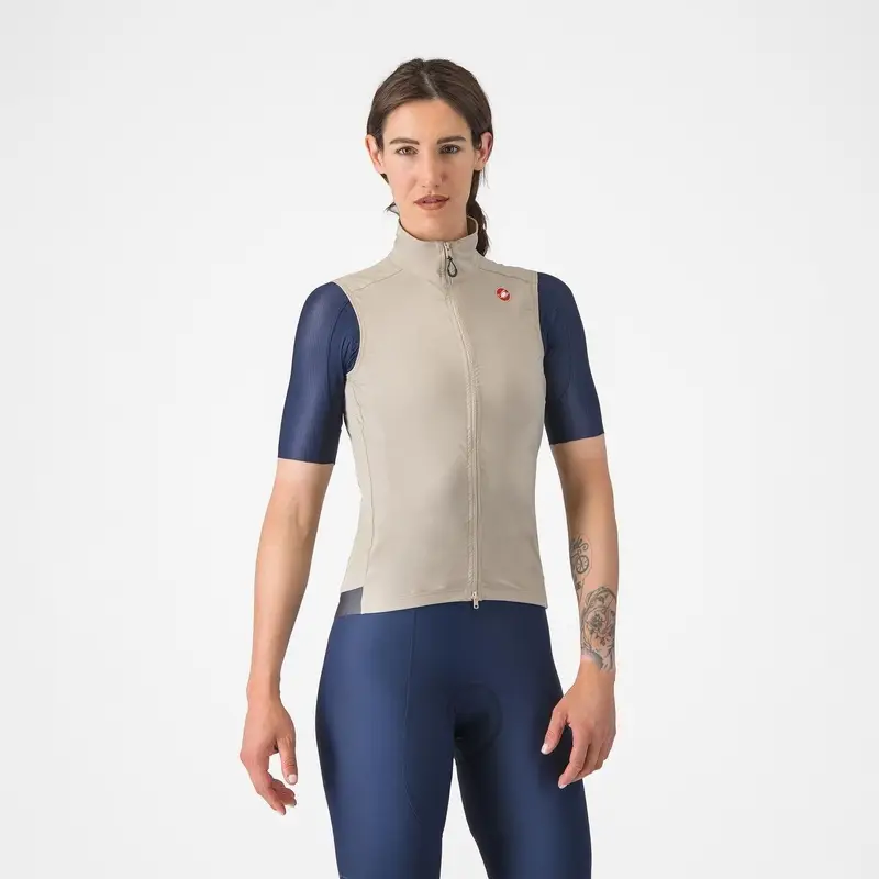 Mantellina Antivento Express Femme Beige Taille XS - image