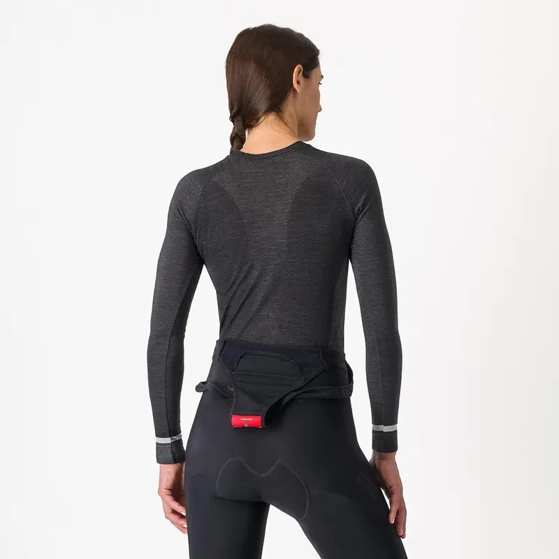 Maglia Intima Termica Merino Seamless Donna Nero Taglia S/M #1