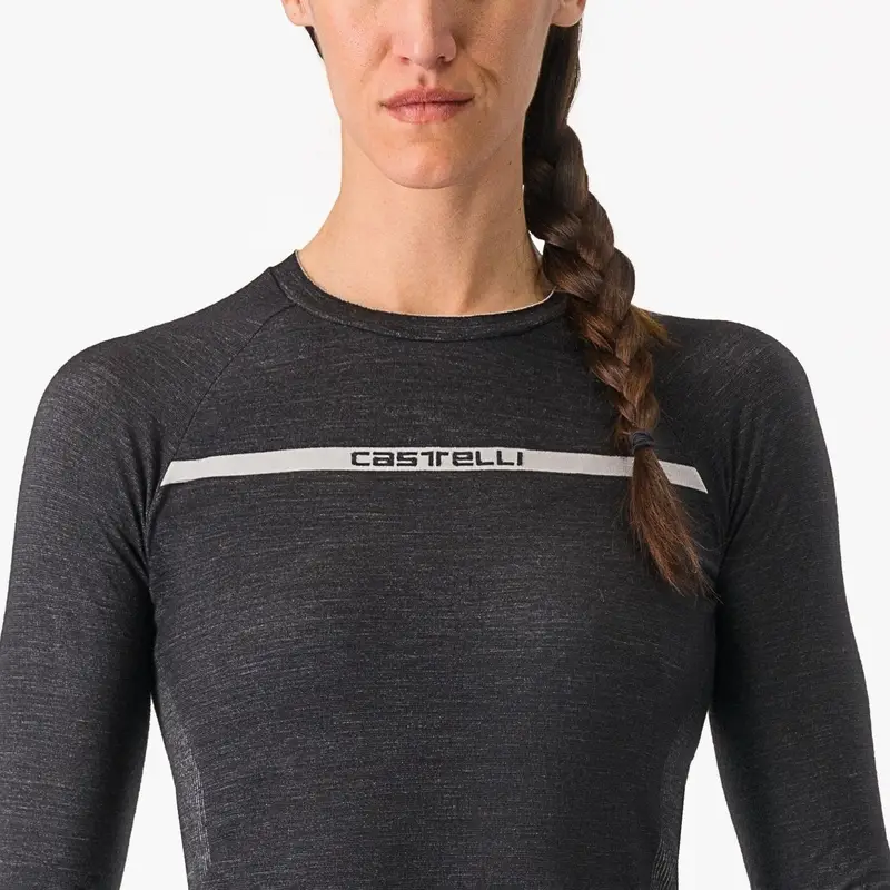 Maglia Intima Termica Merino Seamless Donna Nero Taglia S/M #2