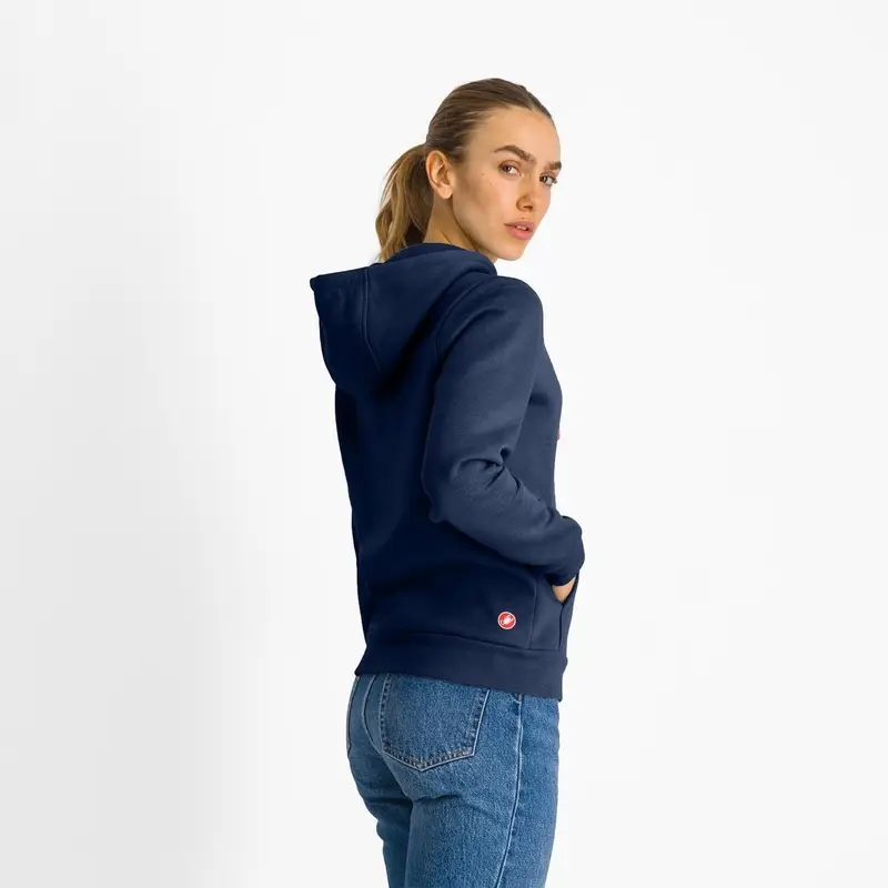 Sweat à Capuche Classique Femme Bleu Taille XS #1
