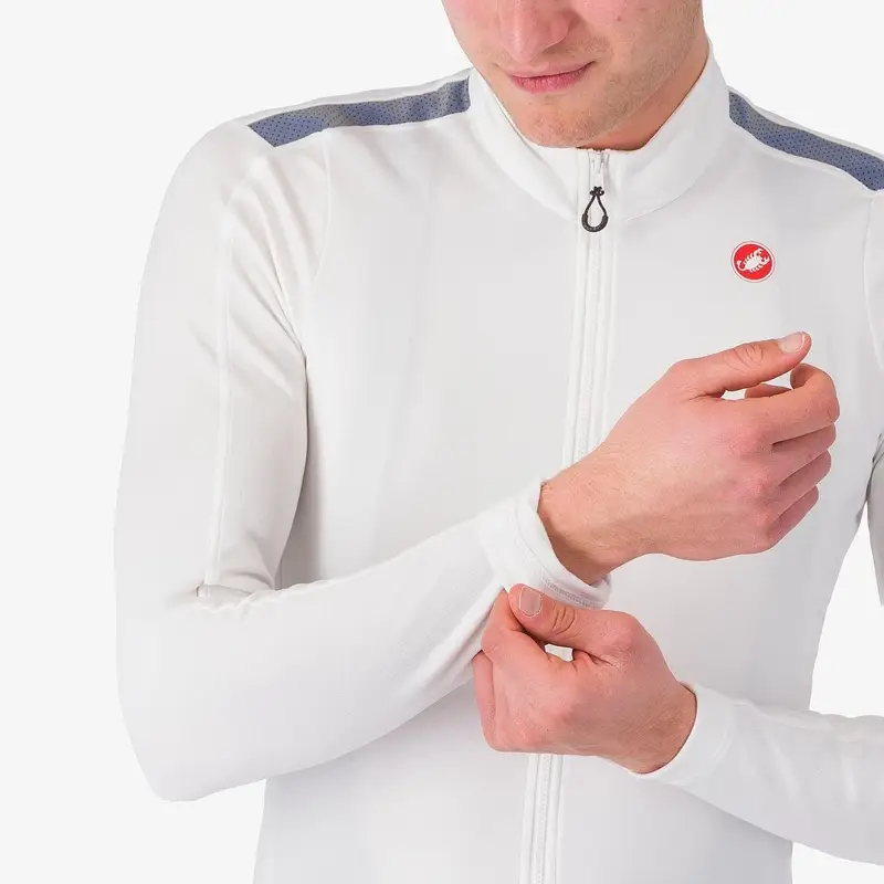 Maglia A Maniche Lunghe Puro 4 Bianco Taglia XS #4
