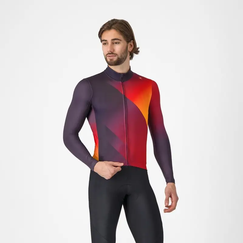 Langarm-Amplify-Thermoshirt Lila/Rot Größe XS - image