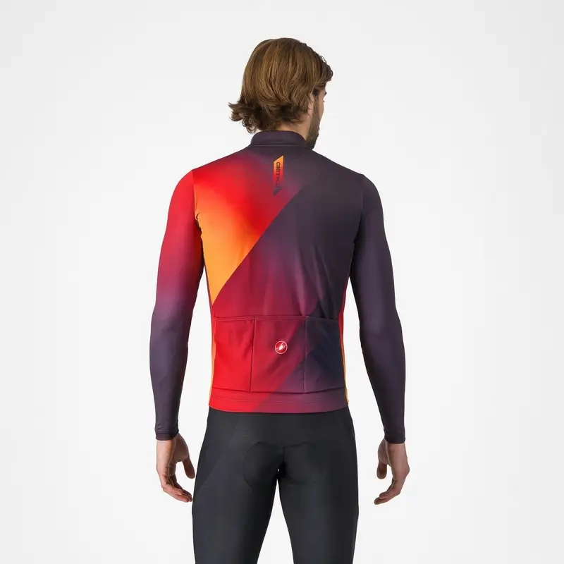 Langarm-Amplify-Thermoshirt Lila/Rot Größe XS #1