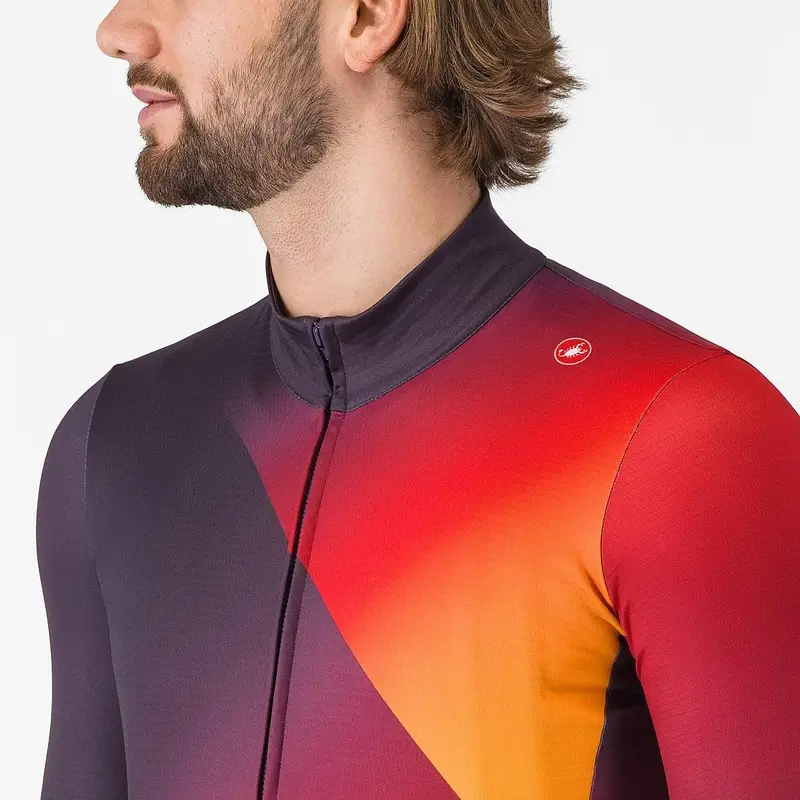 Langarm-Amplify-Thermoshirt Lila/Rot Größe XS #2
