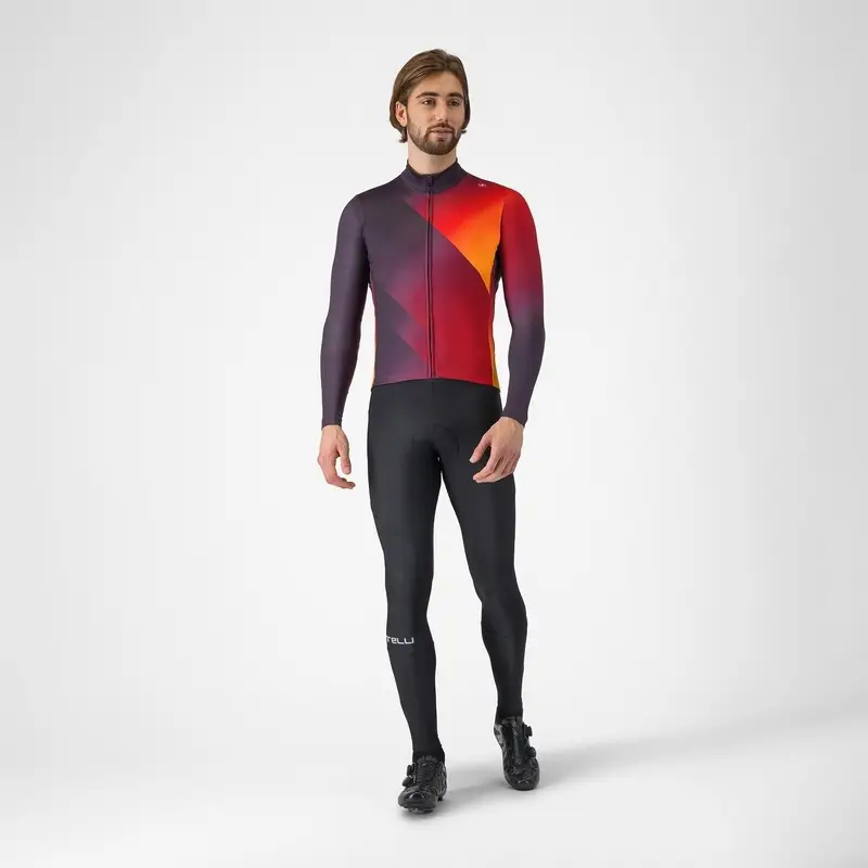 Langarm-Amplify-Thermoshirt Lila/Rot Größe XS #5