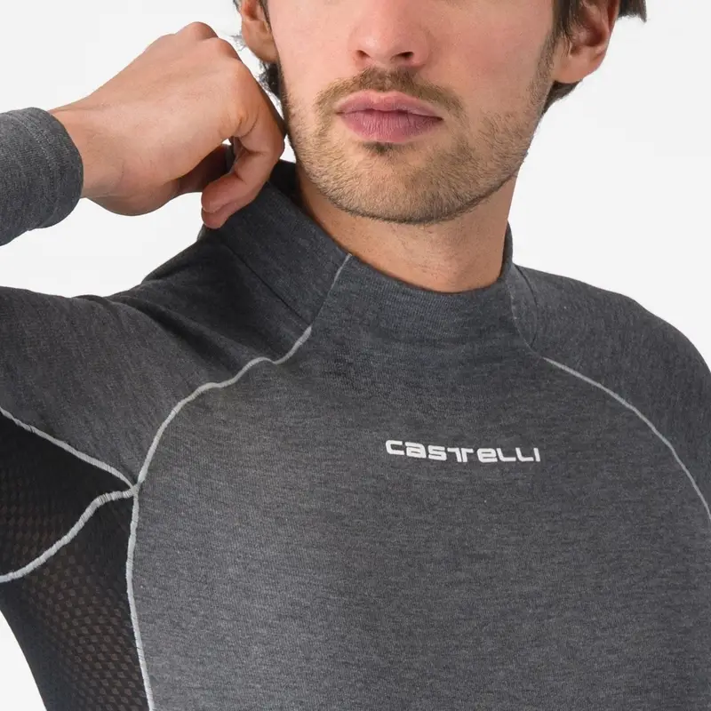 Maglia Intima Termica A Maniche Lunghe Flanders 2 Grigio Taglia XS #4
