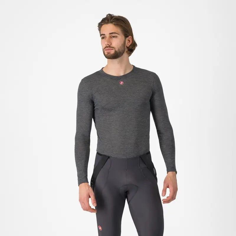 Maglia Intima A Maniche Lunghe Medio Grigio Taglia XS - image