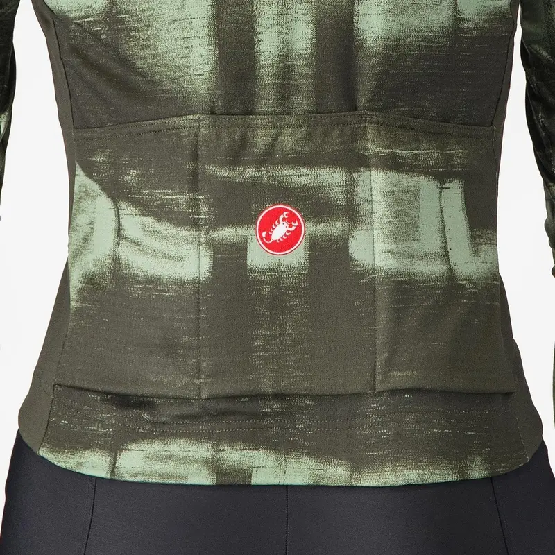 Maglia A Maniche Lunghe Blur Thermal Verde Taglia XS #3