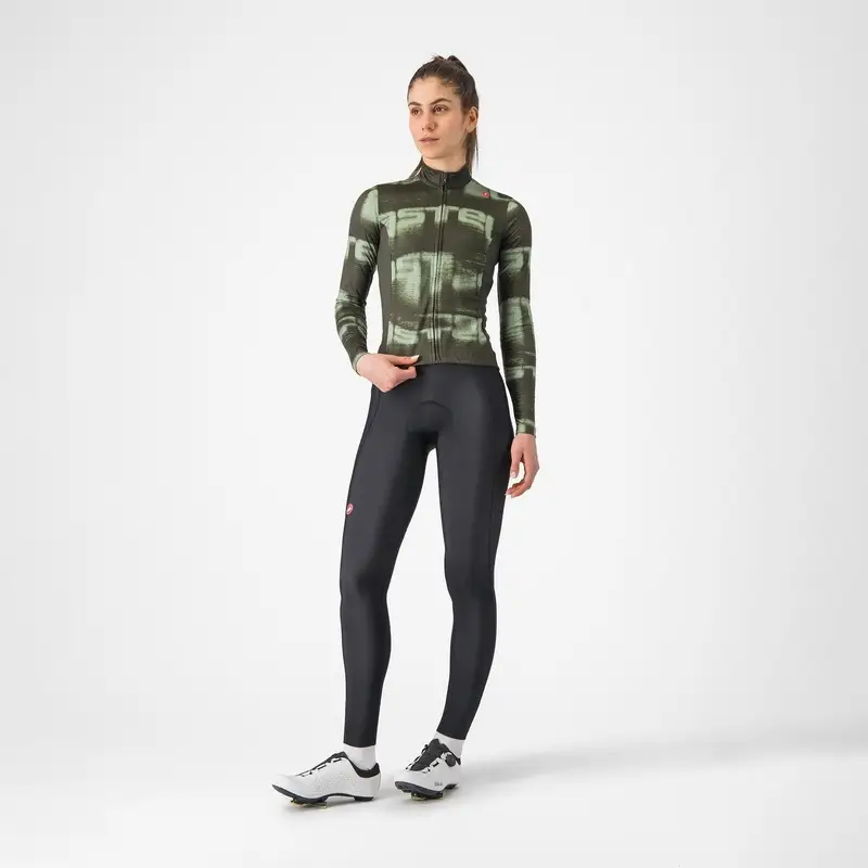 Maglia A Maniche Lunghe Blur Thermal Verde Taglia XS #4