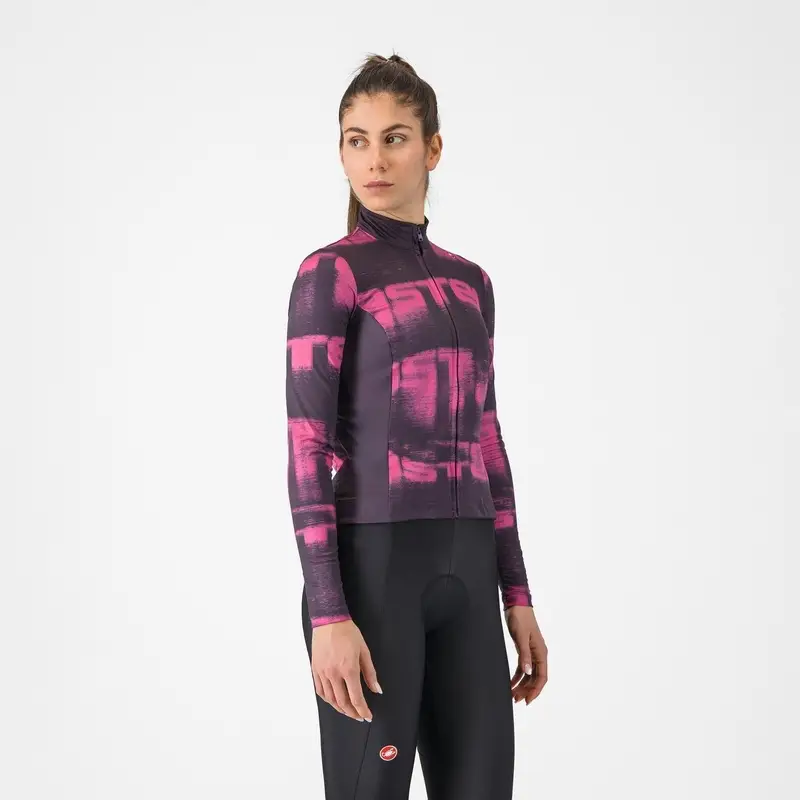 Maglia Manches Longues Blur Thermal Violet/Rose Taille XS - image