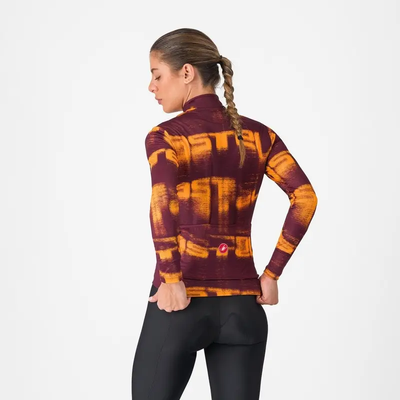 <p>Maillot Manches Longues Blur Thermal Bordeaux/Orange Taille XS</p> #1