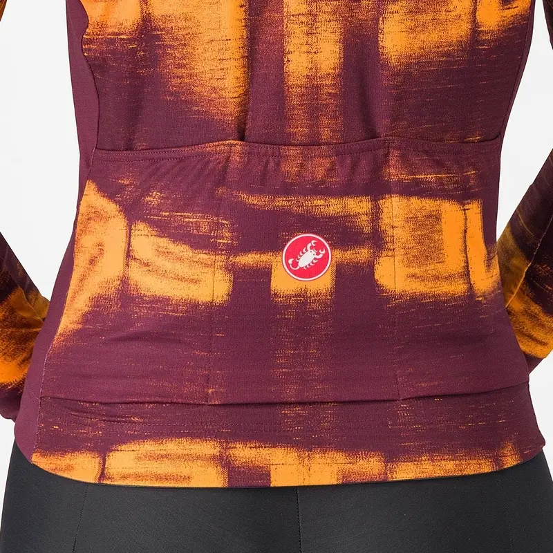 <p>Maillot Manches Longues Blur Thermal Bordeaux/Orange Taille XS</p> #3