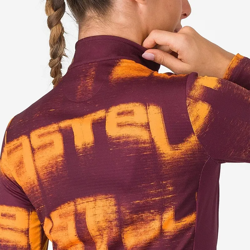 <p>Maillot Manches Longues Blur Thermal Bordeaux/Orange Taille XS</p> #4