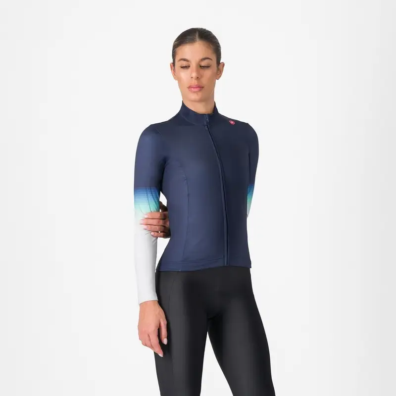 Maglia A Maniche Lunghe Corso Thermal Blu/Argento Taglia XS - image