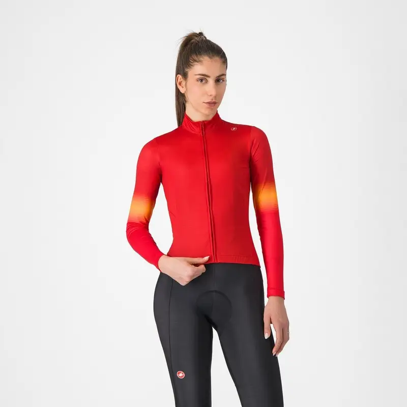 Maglia À Manches Longues Corso Thermal Rouge/Orange Taille XS - image