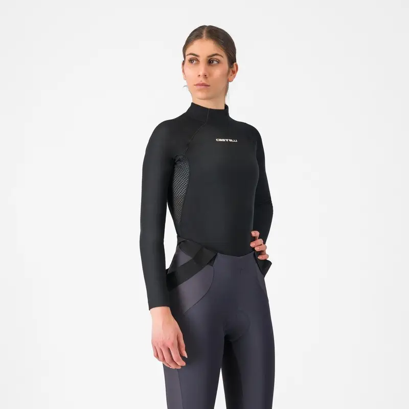 Maglia Intima Termica A Maniche Lunghe Flanders 2 Warm Donna Nero Taglia XS #3