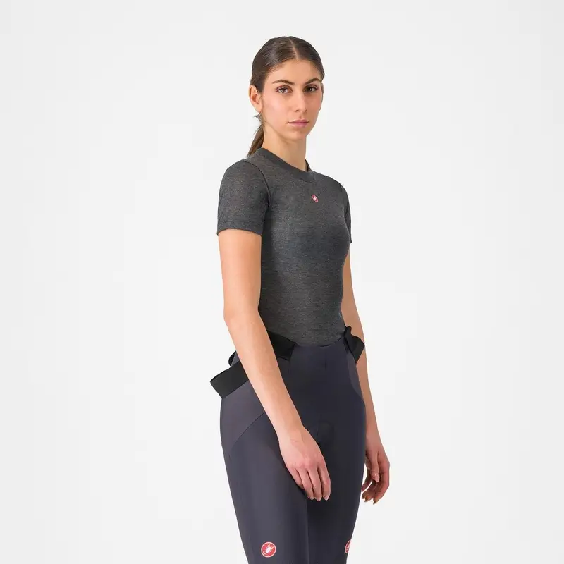 Maillot de Corps à Manches Courtes Moyen Femme Gris Taille XS - image