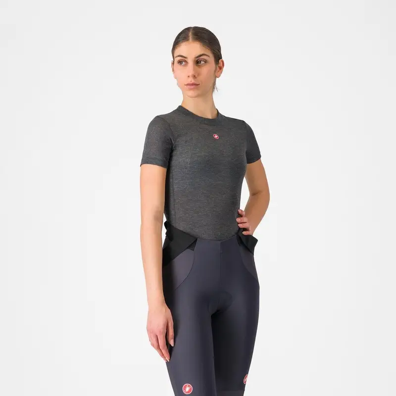 Maillot de Corps à Manches Courtes Moyen Femme Gris Taille XS #3