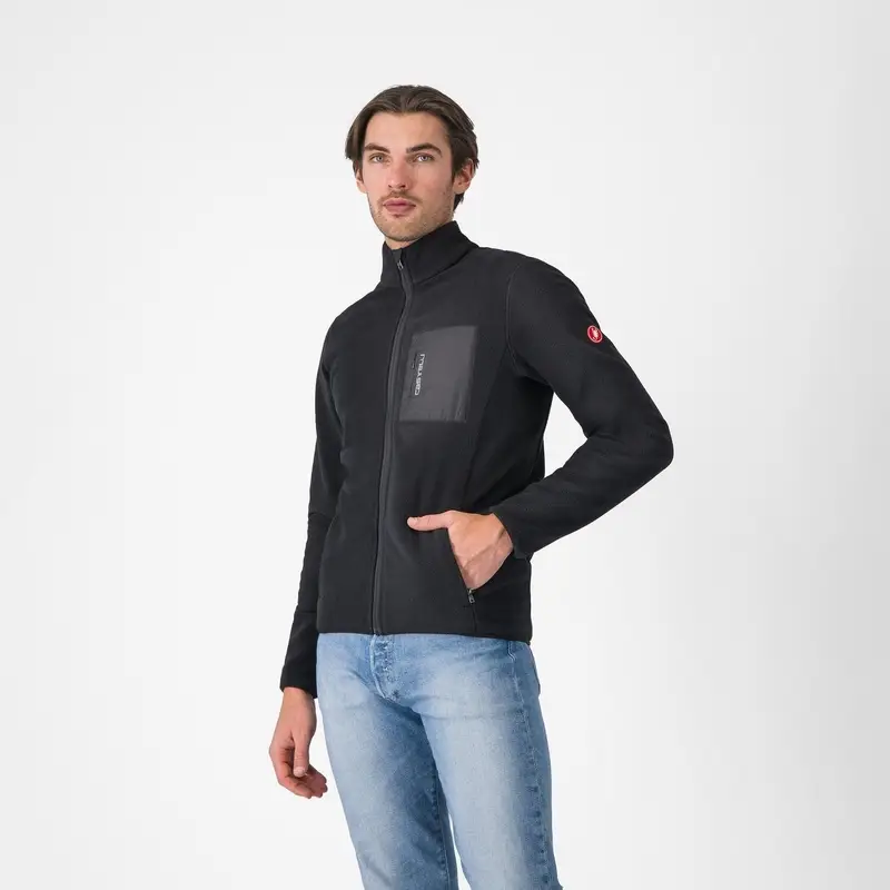 Felpa Classico Fleece Nero Taglia XS - image
