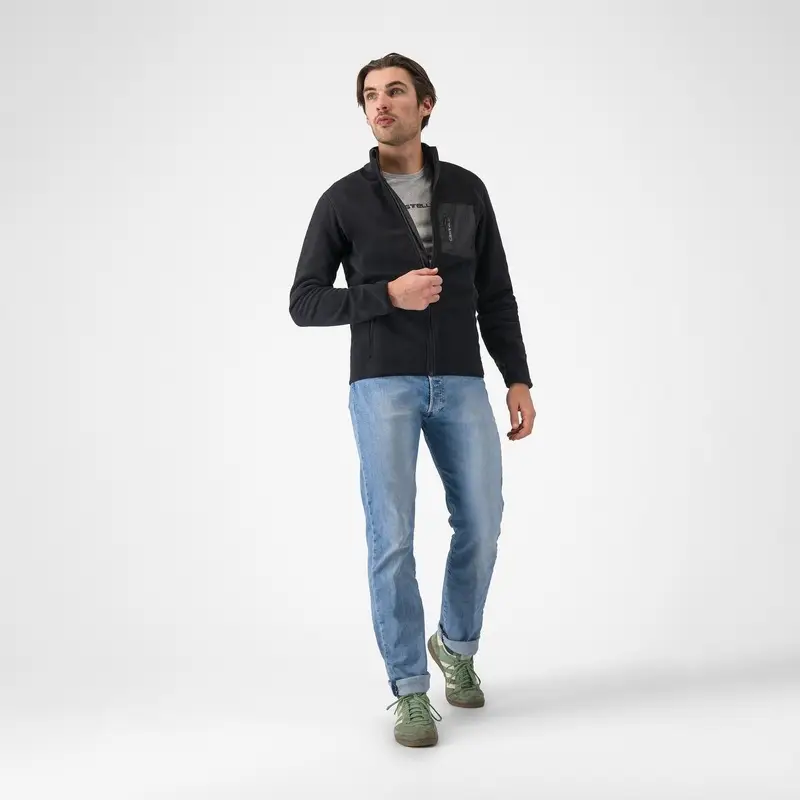 Felpa Classico Fleece Nero Taglia XS #3