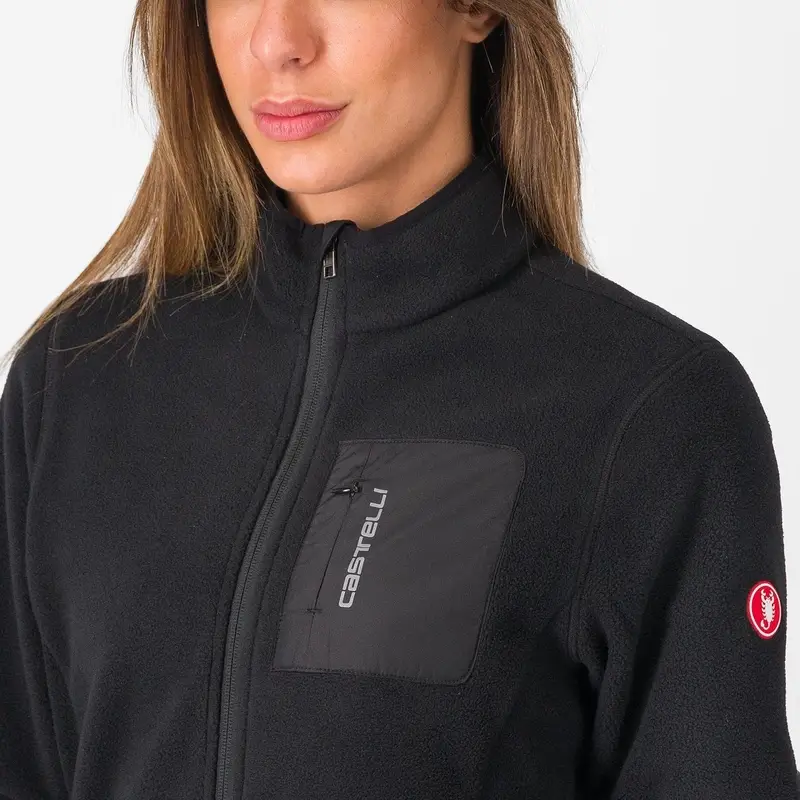 Felpa Classico Fleece Donna Nero Taglia XS #2