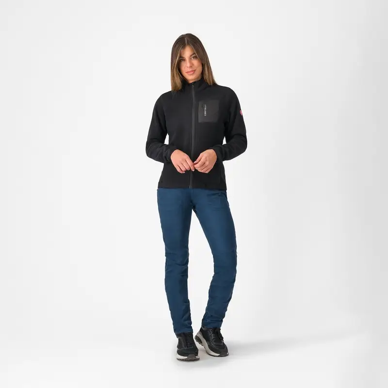 Felpa Classico Fleece Donna Nero Taglia XS #3