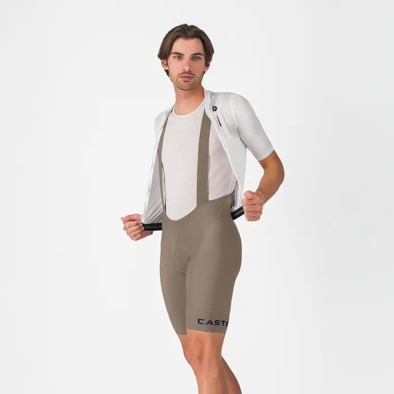 Short Road Competition 2 Bib Shorts Beige Size XXL - image