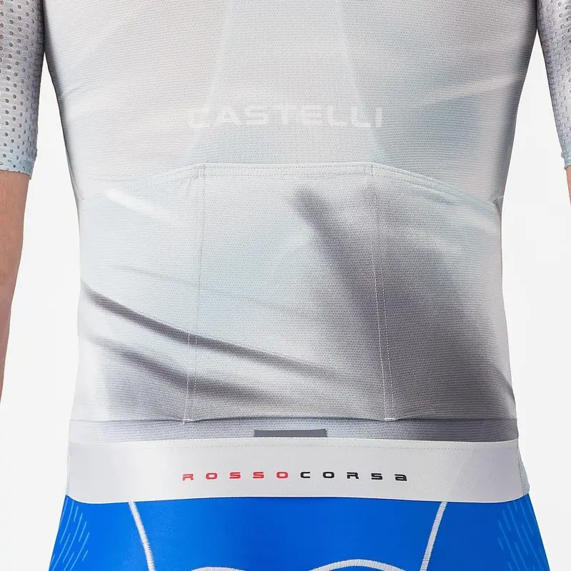 Jersey de Carretera Manga Corta Aero Race 8s Plata Gris/Gris Ahumado Talla L #3