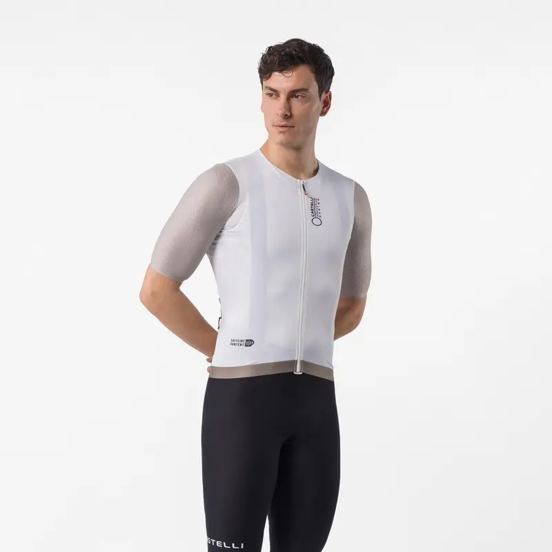 Road Short Sleeve Jersey Correct Ivory/Beige-Black Size XS - image