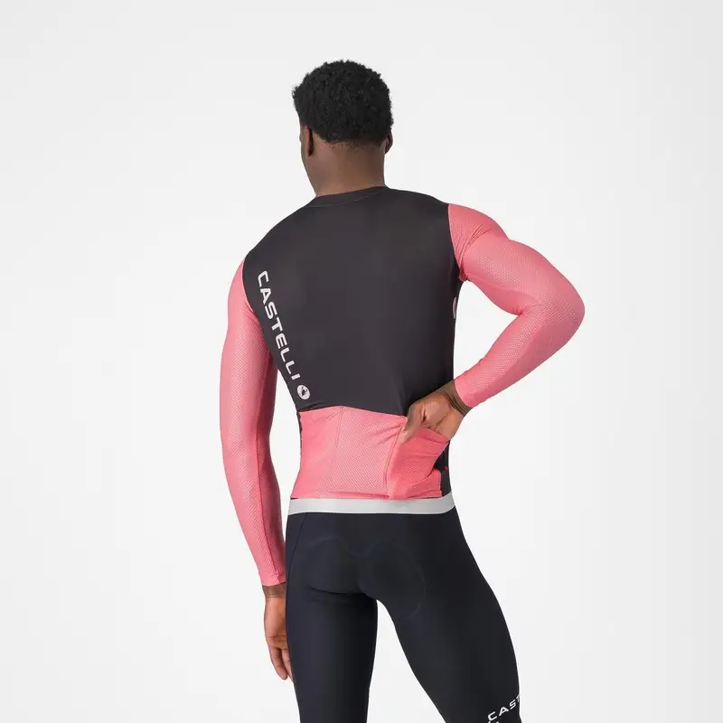 Road Long Sleeve Jersey Correct Ls Black/Pink Giro-Gray Size XL #1