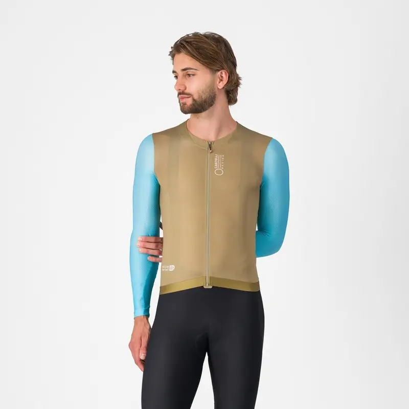 Strahlenhemd Langarm Jersey Korrekt Ls Elmwood/Neon Kobalt-Weiß Größe 3XL - image