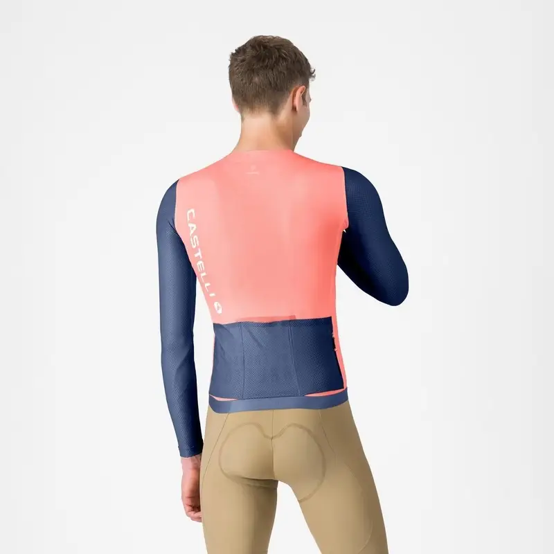 Road Long Sleeve Jersey Correct Ls Brilliant Pink/ Belgian Blue-W Size M #1