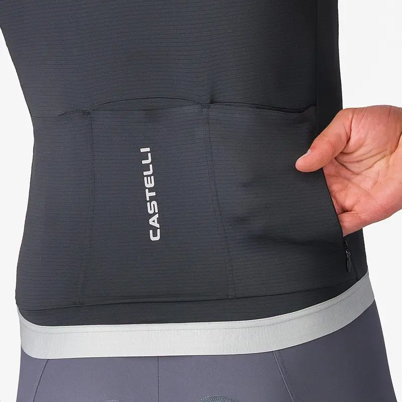 Strada Kurzarm Trikot Jersey Espresso 2 Schwarz/Weiß Größe XS #3