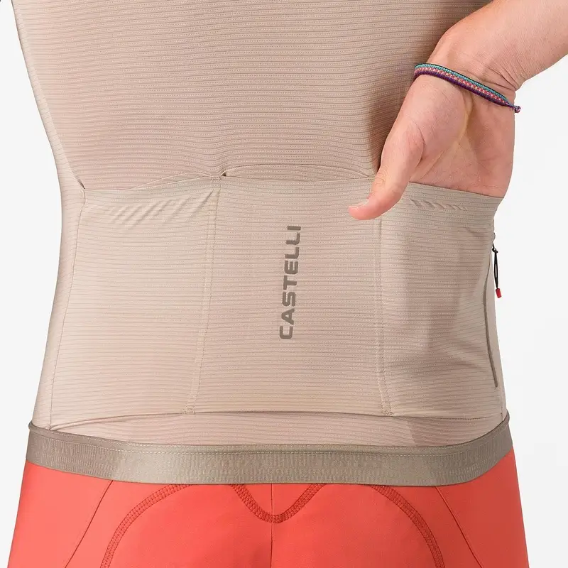 Strada Kurzarm Trikot Jersey Espresso 2 Beige Größe XL #3