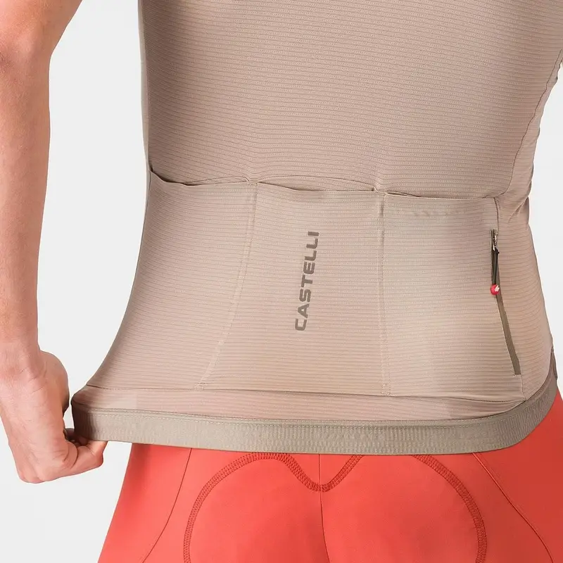 Strada Kurzarm Trikot Jersey Espresso 2 Beige Größe XL #4