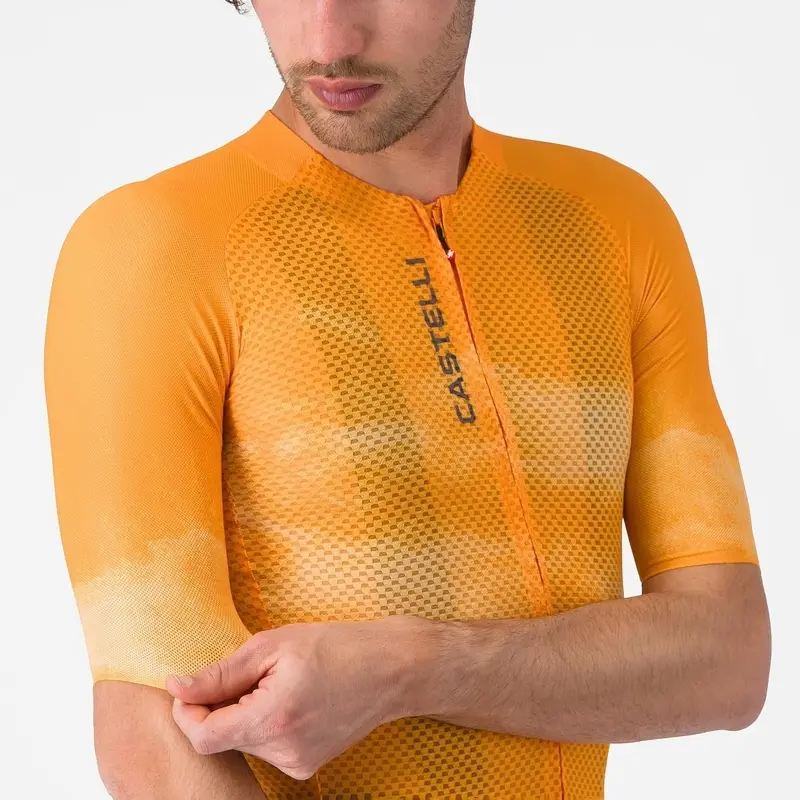 Straßen-Trikot Kurzarm-Jersey Climbers Vivid Orange/Smoky Gray Größe XL #4