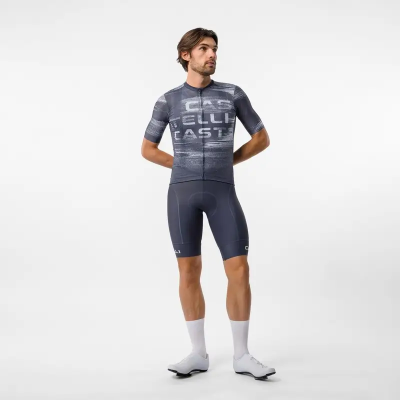 Maillot Route Manches Courtes Jersey Stratus Logo Bleu Crépuscule/Ciel Hivernal Taille 3XL #5