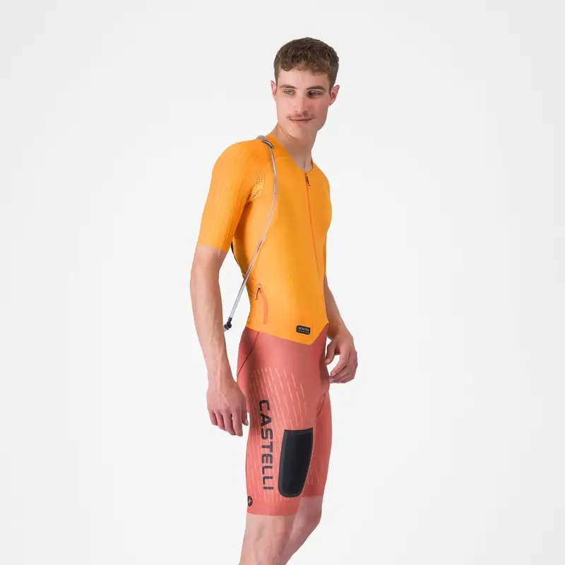 Body Strada Unlimited Speedsuit Naranja Vívido/Salsa Picante-Negro Talla 3XL - image