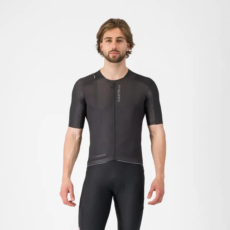 Strecken-Trikot Kurzarm Jersey Unlimited Pro 2 Schwarz Größe XXL - image