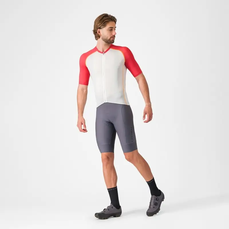 Road Short Sleeve Jersey Unlimited Endurance 3 Ivory/Rich Red-Vivid Orange Size S #5