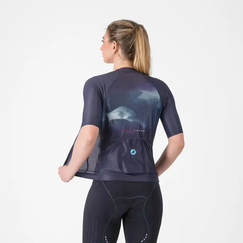 Camisola Estrada Manga Curta Jersey Climbers Mulher Belgian Blue/Neon Cobalt-Silver Tamanho L #1