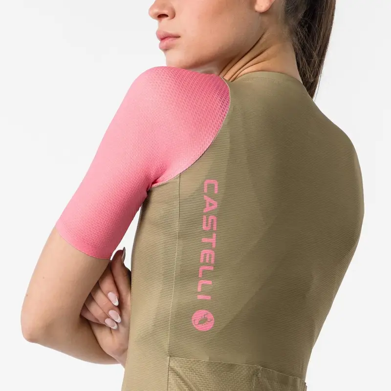 Road Short Sleeve Jersey Correct Woman Elmwood/Pink Giro Size XL #4