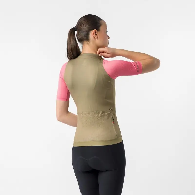 Road Short Sleeve Jersey Correct Woman Elmwood/Pink Giro Size XS #1