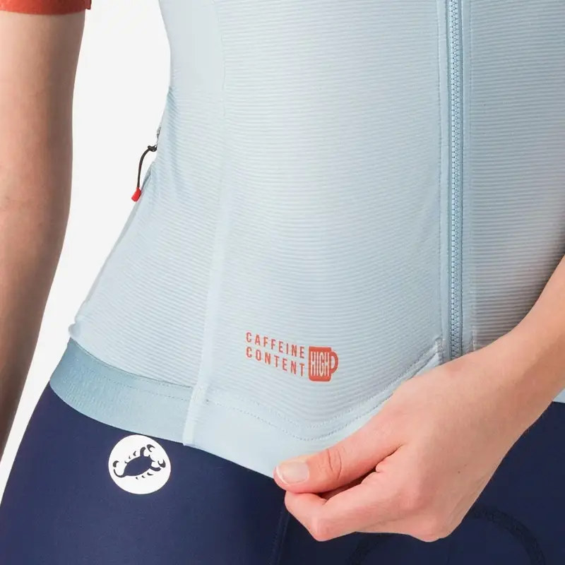 Road Short Sleeve Jersey Correct Woman Winter Sky/Hot Sauce Size L #2