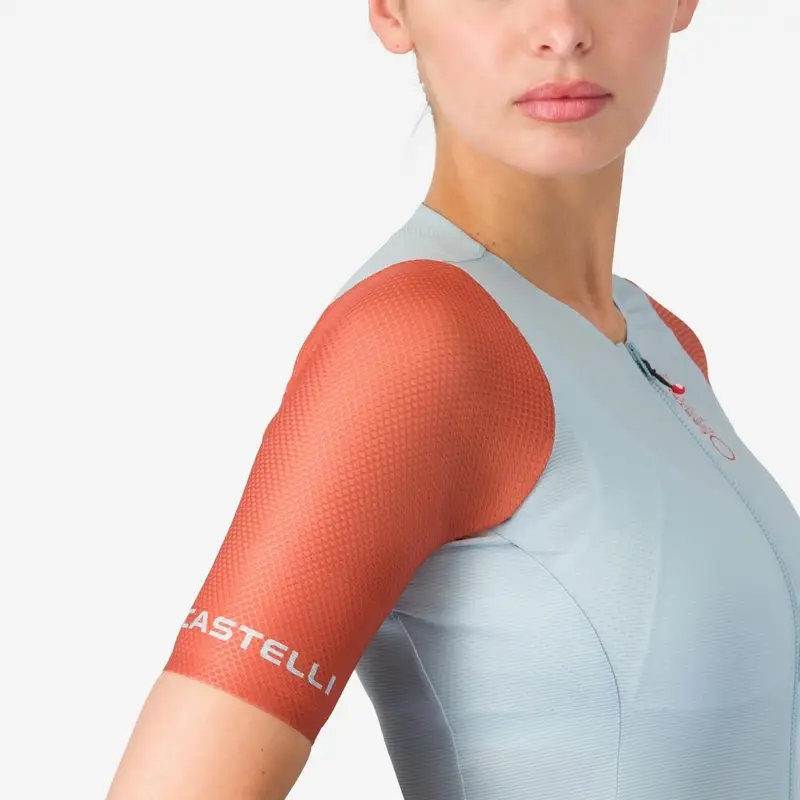 Maillot de Route Manches Courtes Jersey Corretto Femme Winter Sky/Hot Sauce Taille XL #3