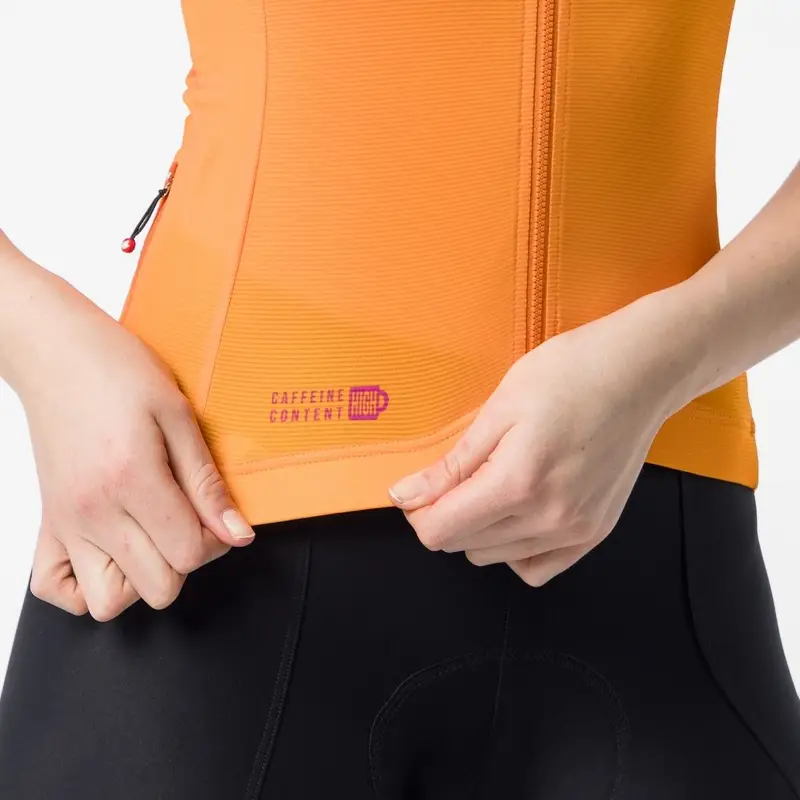 Straßen-Trikot Kurzarm-Jersey Korrekt Damen Vivid Orange/Violet Pink Größe XL #3