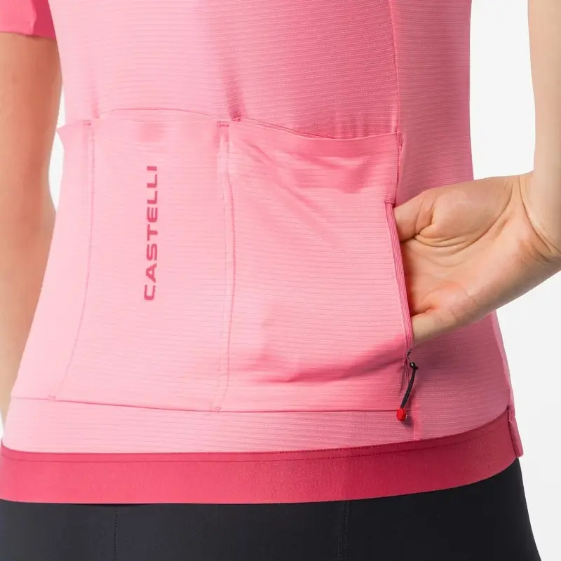 Camisola Estrada Manga Curta Jersey Espresso 2 Mulher Rosa Giro Tamanho L #3