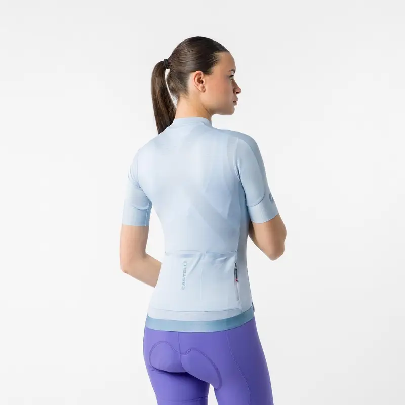 Road Short Sleeve Jersey Espresso 2 Women Winter Sky Size S #1